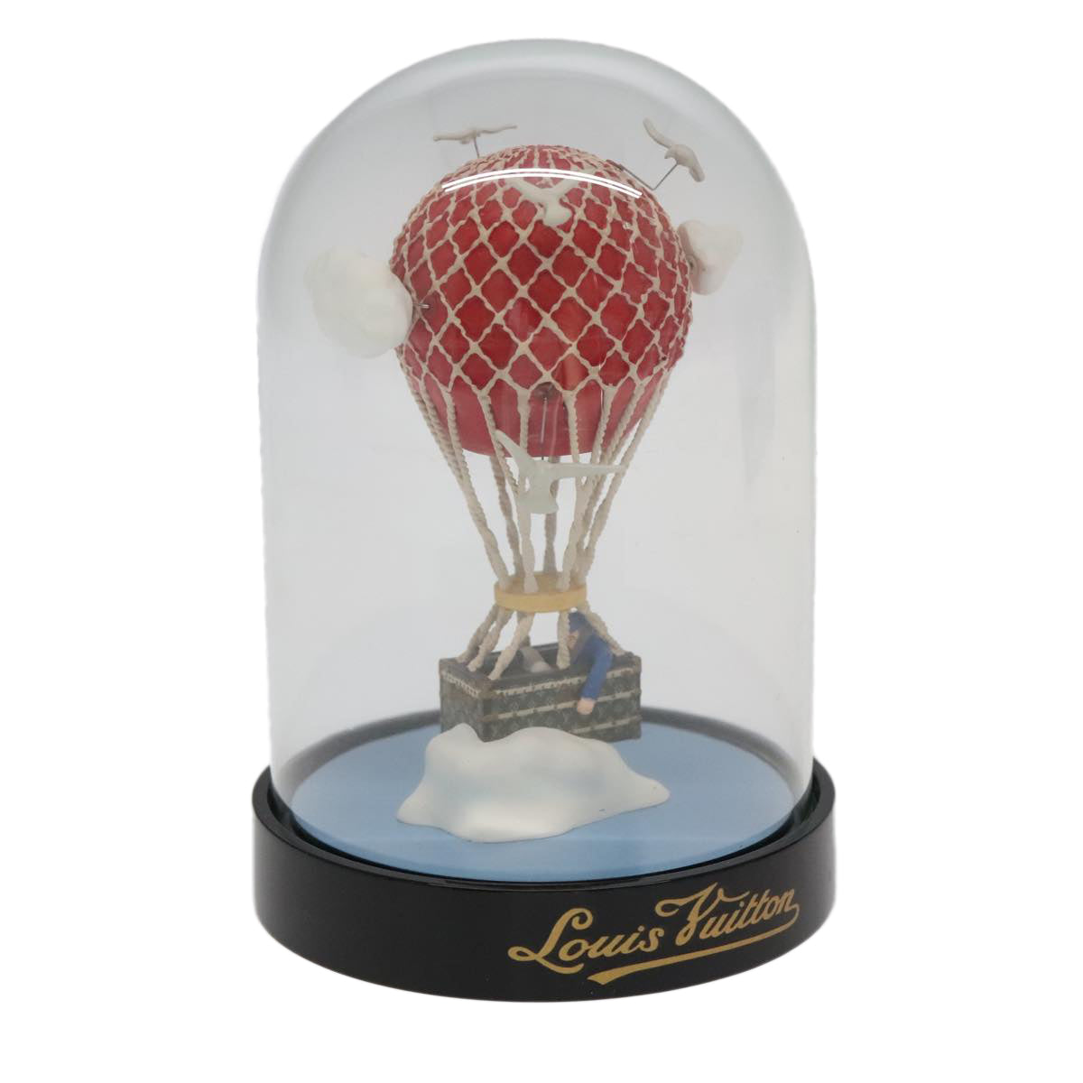 LOUIS VUITTON Snow Globe Balloon VIP Only Clear Red LV Auth 102239