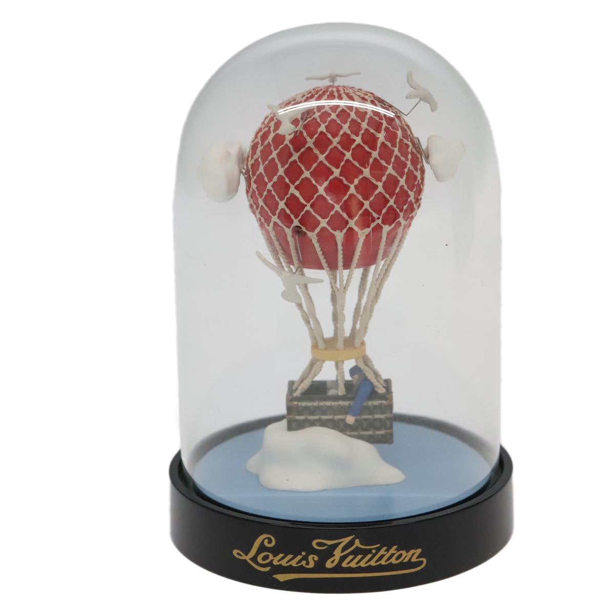 LOUIS VUITTON Snow Globe Balloon VIP Only Clear Red LV Auth 102239 - 0