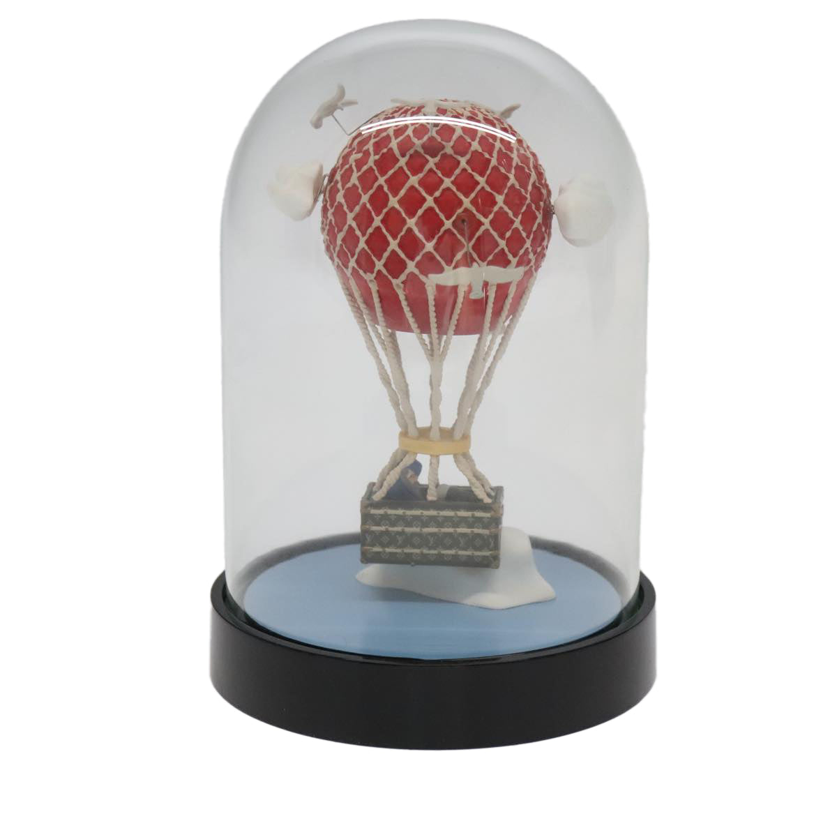 LOUIS VUITTON Snow Globe Balloon VIP Only Clear Red LV Auth 102239