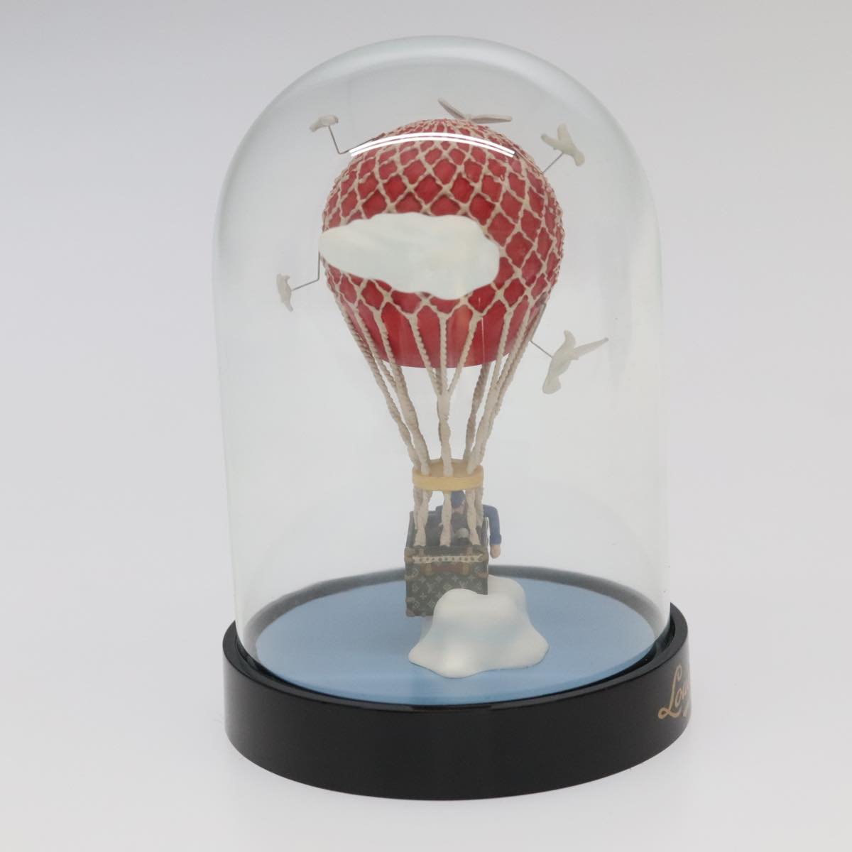 LOUIS VUITTON Snow Globe Balloon VIP Only Clear Red LV Auth 102239