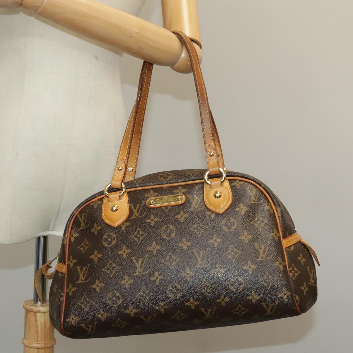 LOUIS VUITTON Monogram Montorgueil PM Hand Bag M95565 LV Auth 102244