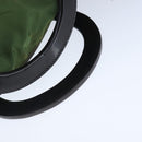 PRADA Hand Bag Nylon leather 2way Khaki Dark Brown Silver Auth 102248-7