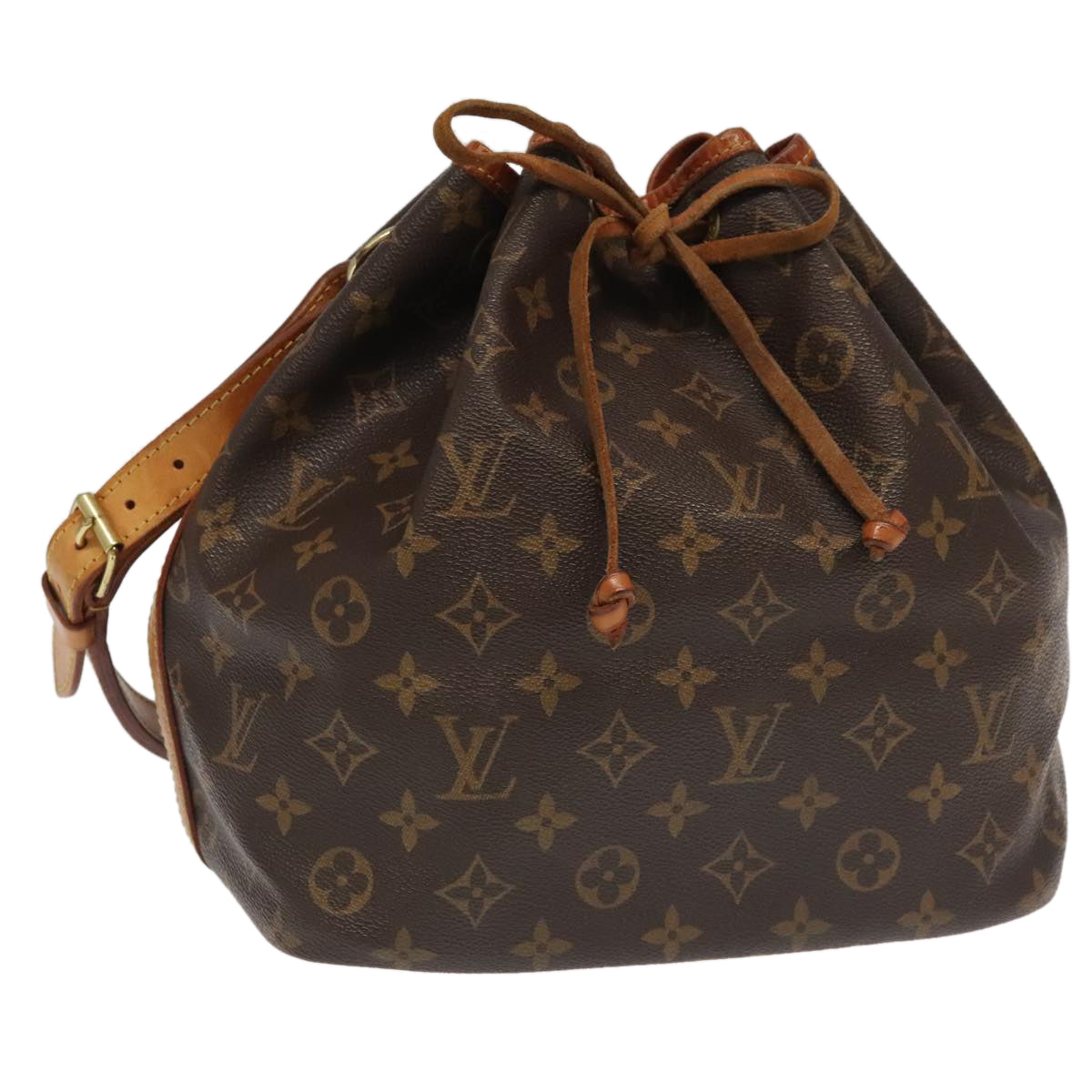 LOUIS VUITTON Monogram Petit Noe Shoulder Bag M42226 LV Auth 102260