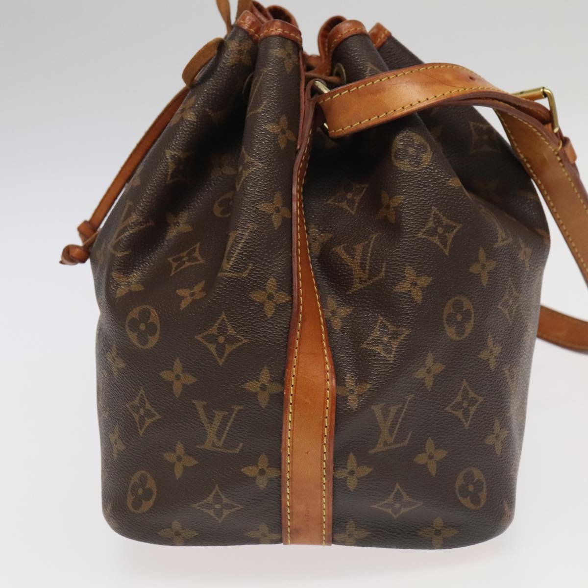 LOUIS VUITTON Monogram Petit Noe Shoulder Bag M42226 LV Auth 102260