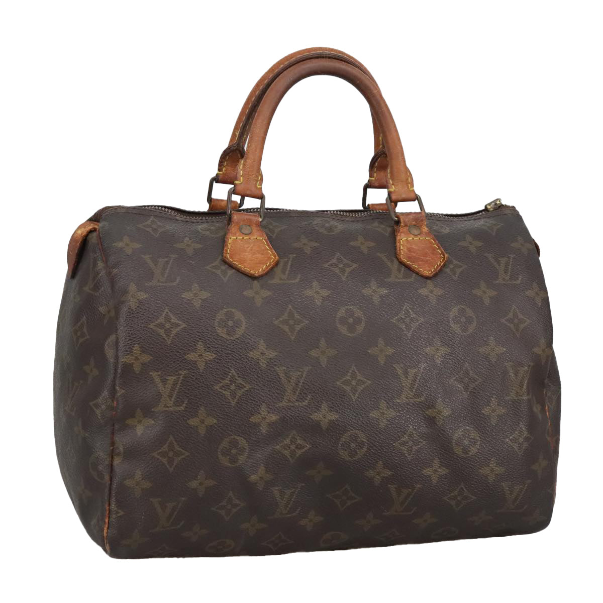 LOUIS VUITTON Monogram Speedy 30 Hand Bag M41526 LV Auth 102261