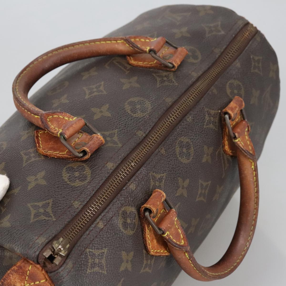 LOUIS VUITTON Monogram Speedy 30 Hand Bag M41526 LV Auth 102261