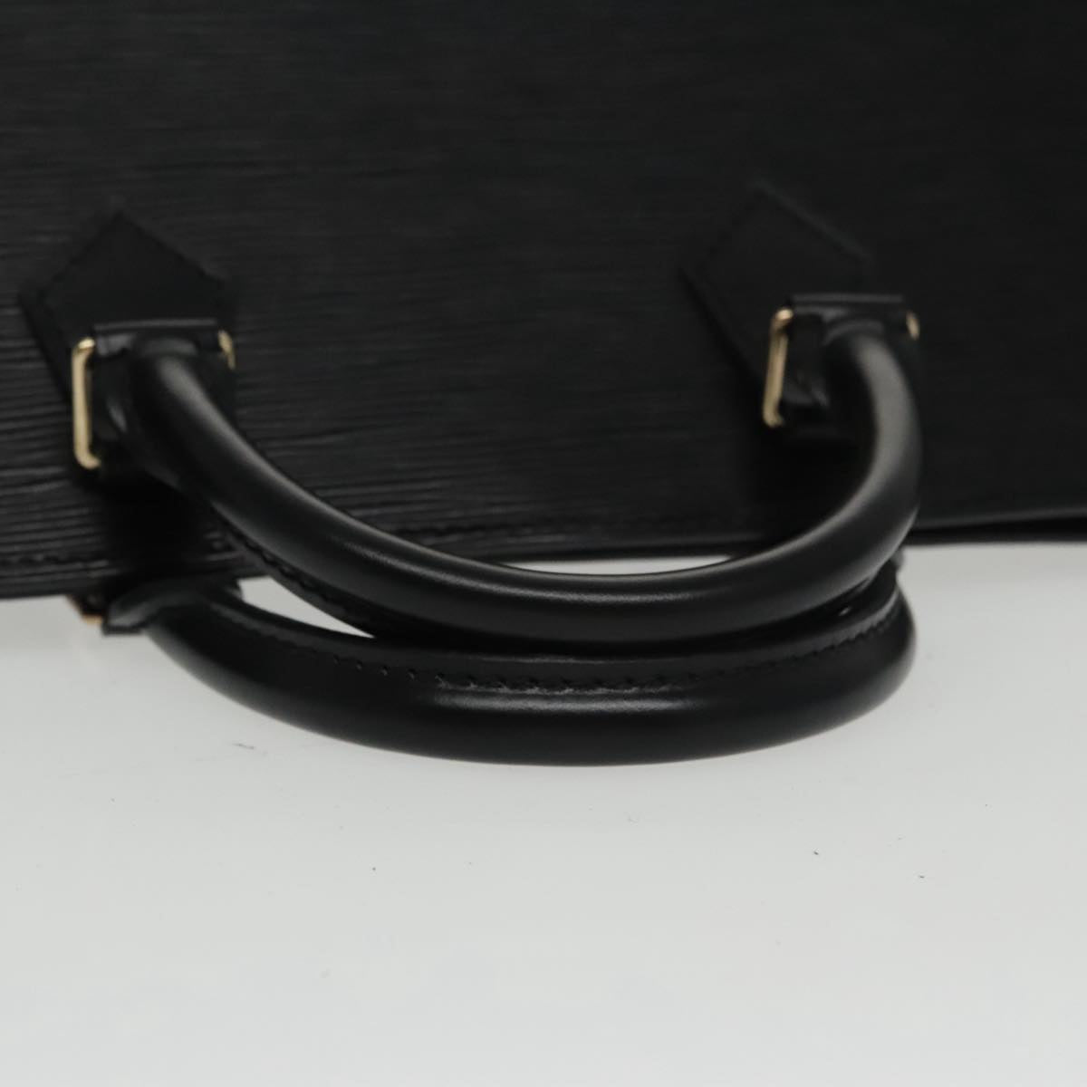 LOUIS VUITTON Epi Sac Triangle Hand Bag Black M52092 LV Auth 102271