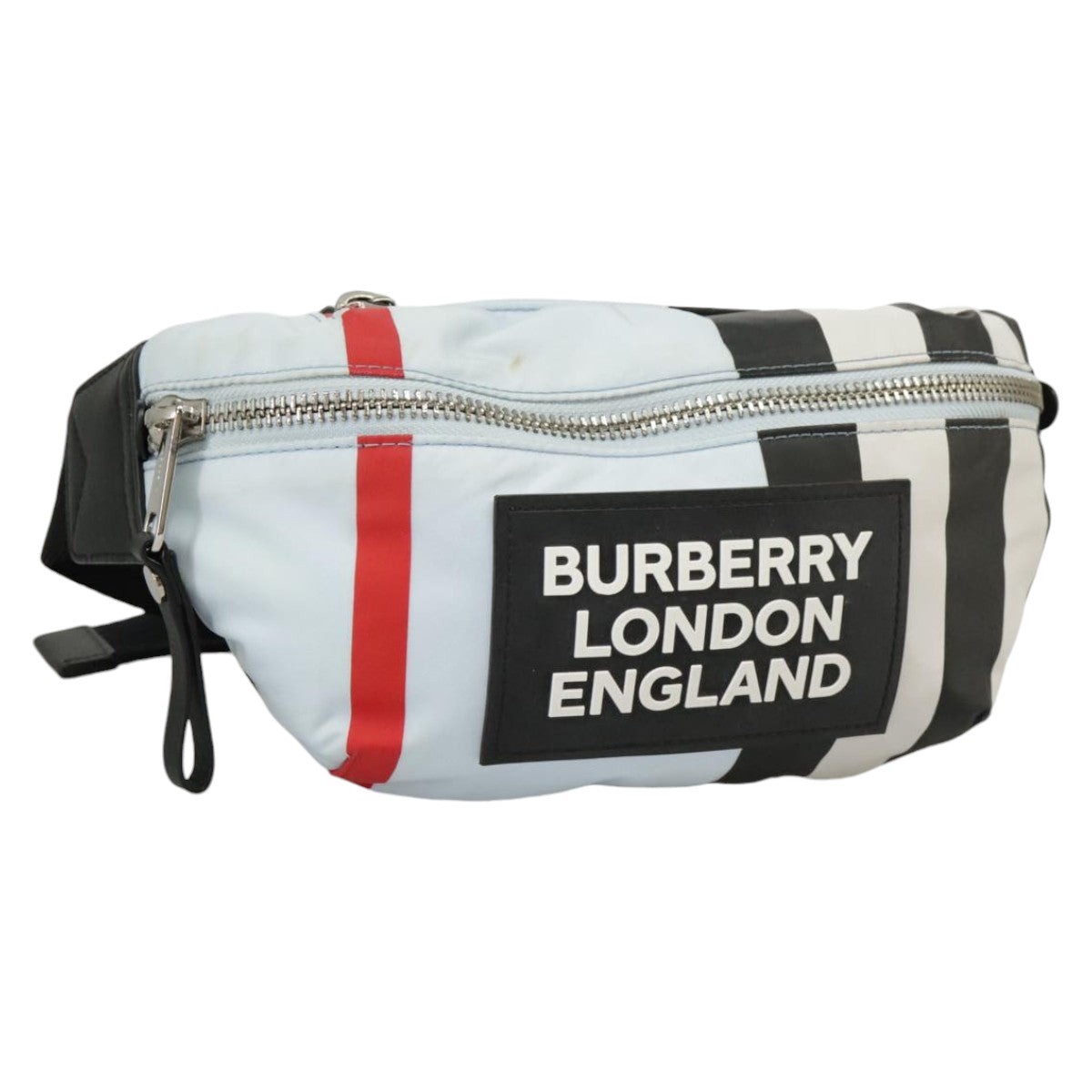 BURBERRY Waist bag Nylon Light Blue Auth 102277