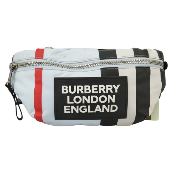 BURBERRY Waist bag Nylon Light Blue Auth 102277