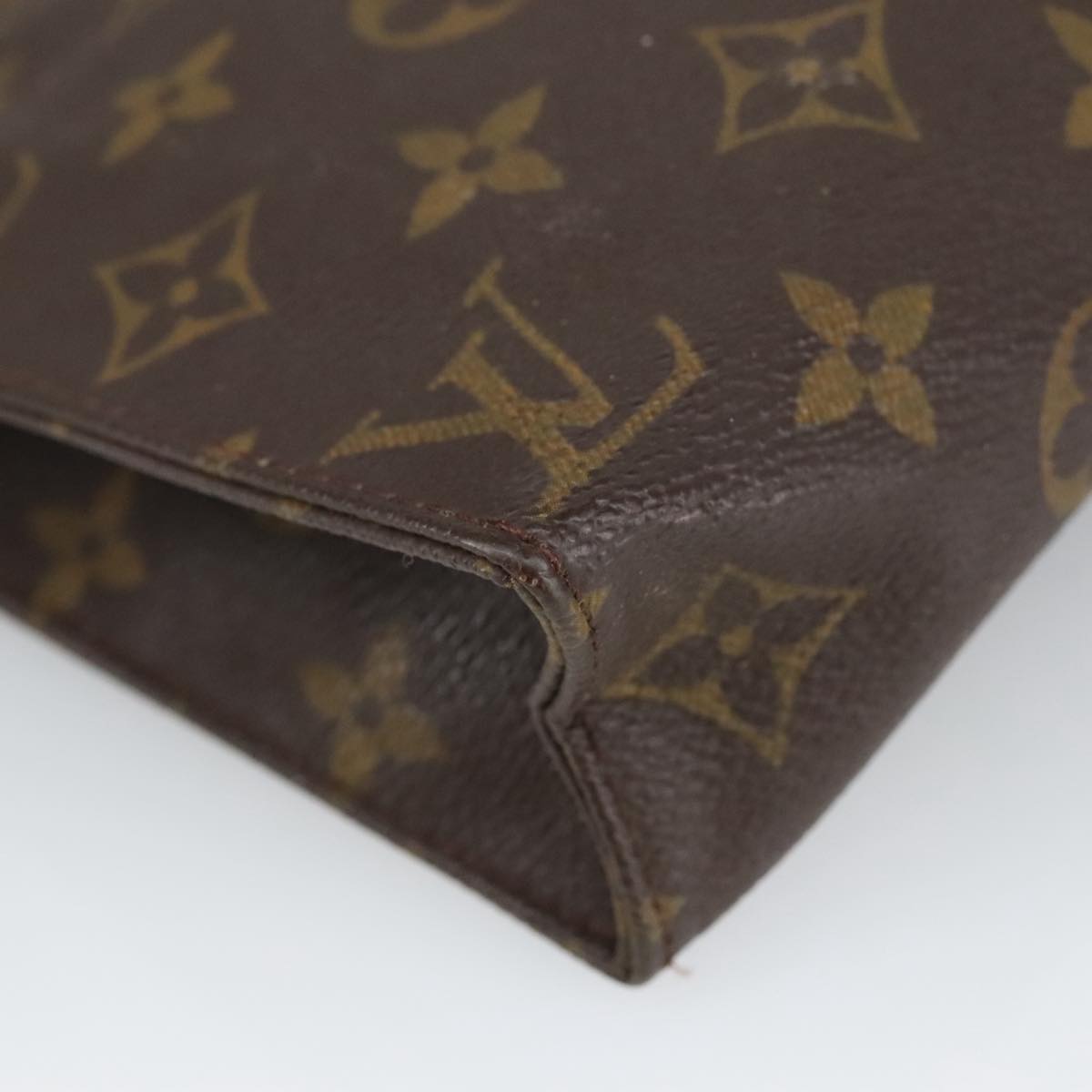 LOUIS VUITTON Monogram Poche Toilette 19 Pouch M47544 LV Auth 102290