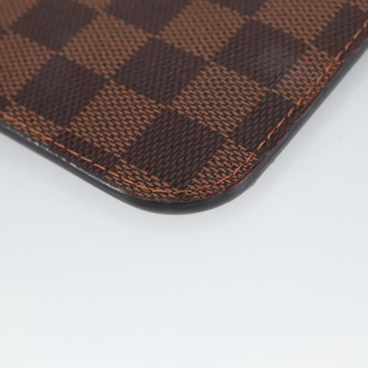 LOUIS VUITTON Damier Ebene Neverfull PM Pouch LV Auth 102292