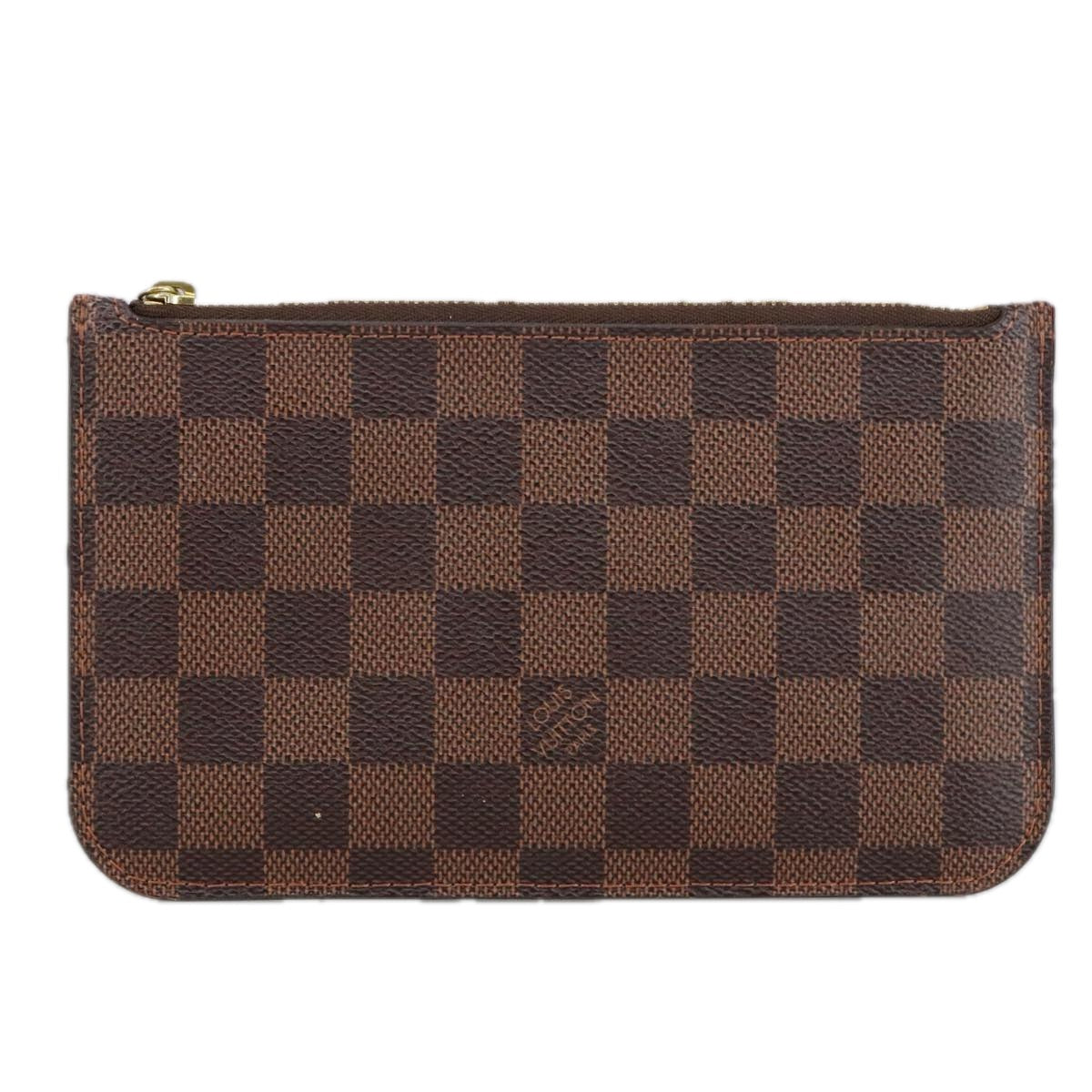 LOUIS VUITTON Damier Ebene Neverfull PM Pouch LV Auth 102292 - 0