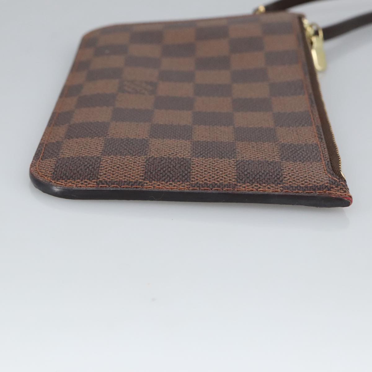 LOUIS VUITTON Damier Ebene Neverfull PM Pouch LV Auth 102292