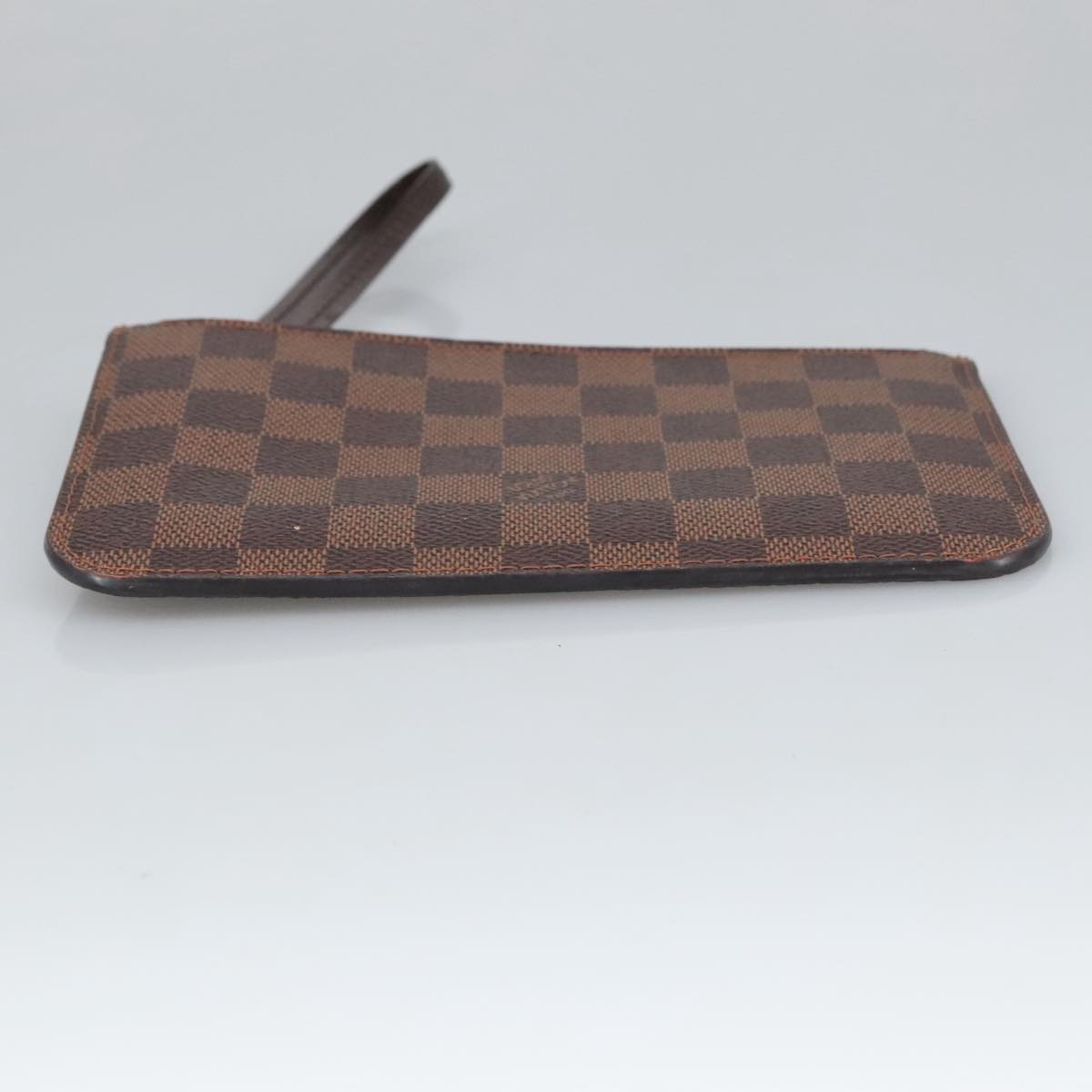 LOUIS VUITTON Damier Ebene Neverfull PM Pouch LV Auth 102292