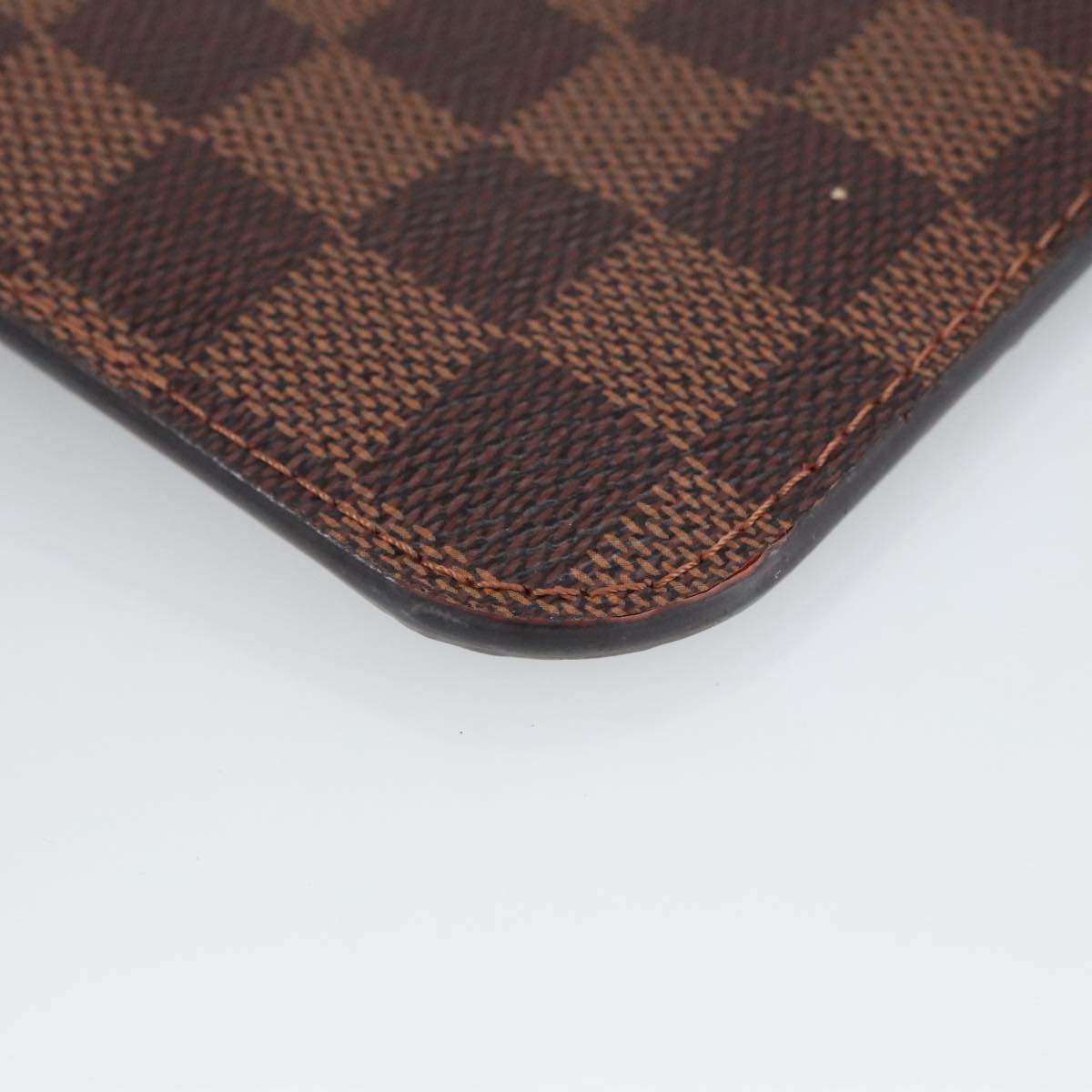 LOUIS VUITTON Damier Ebene Neverfull PM Pouch LV Auth 102292