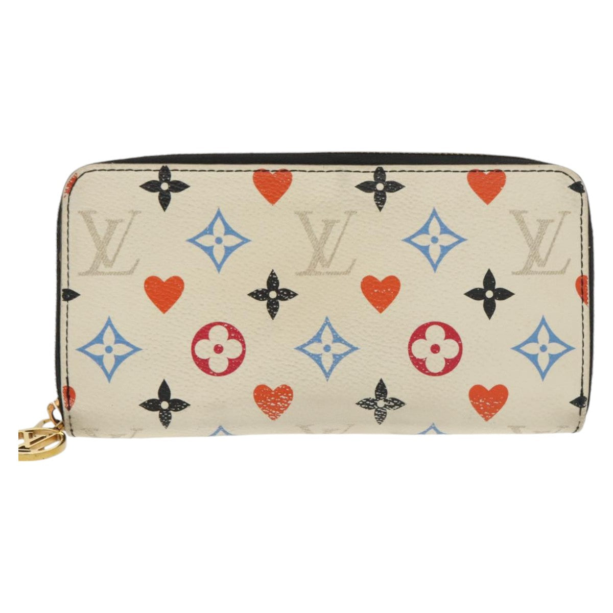 LOUIS VUITTON Monogram Game On Zippy Wallet White M57491 LV Auth 102295 - 0