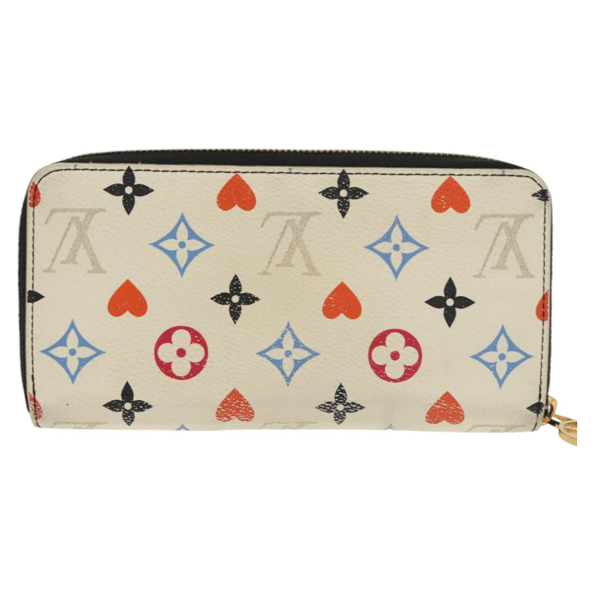 LOUIS VUITTON Monogram Game On Zippy Wallet White M57491 LV Auth 102295 - 0