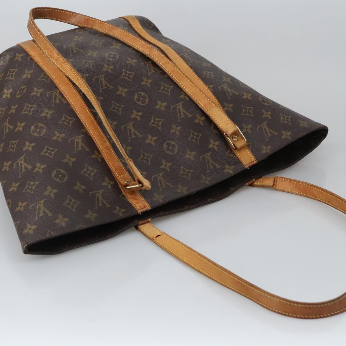 LOUIS VUITTON Monogram Sac Shopping Tote Bag M51108 LV Auth 102299