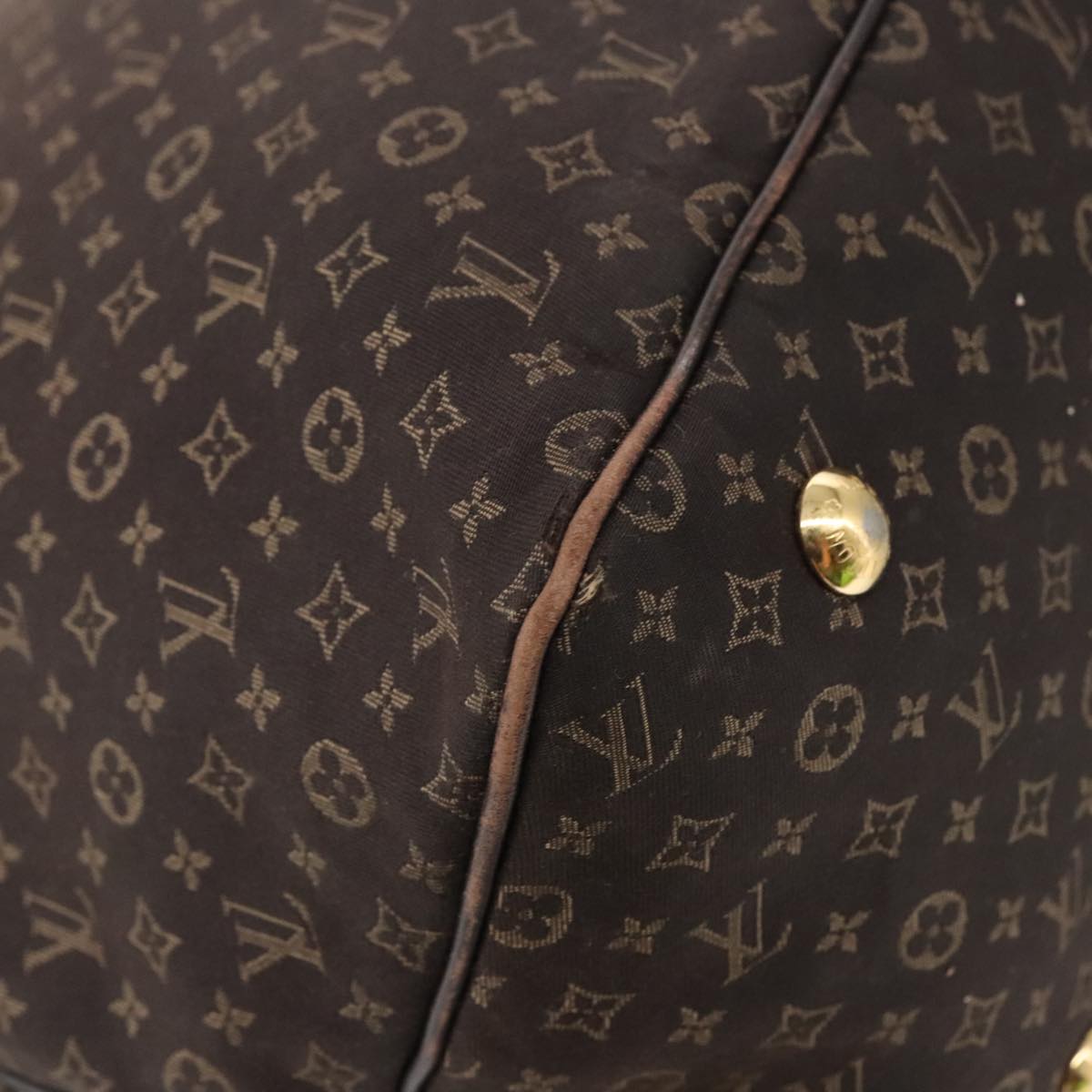 LOUIS VUITTON Monogram Idylle Ballad PM Tote Bag Dark Brown M40573 Auth 102303