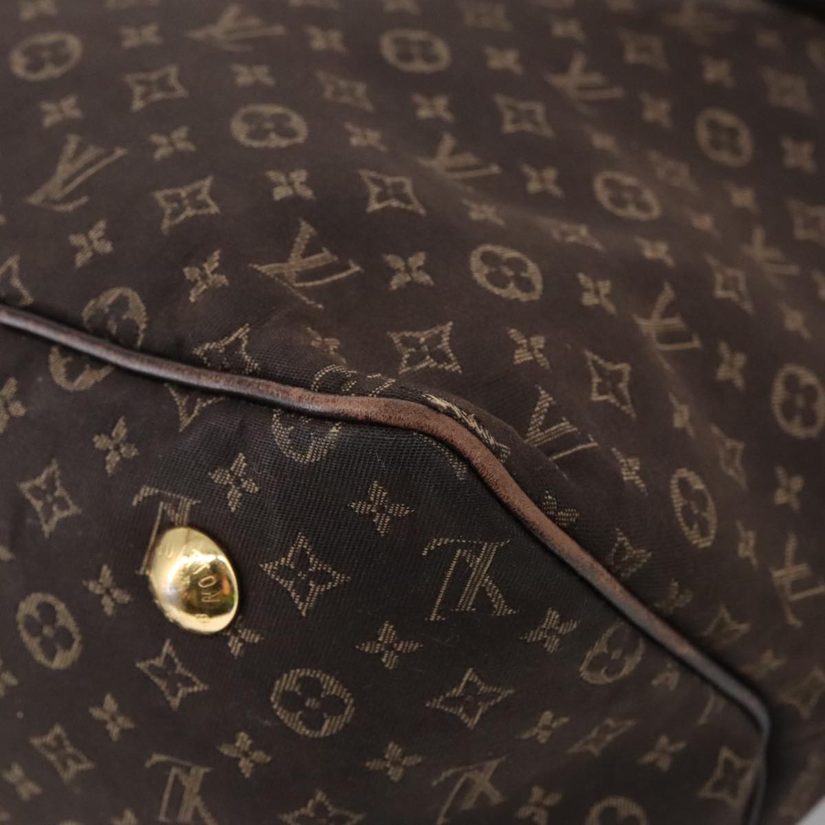 LOUIS VUITTON Monogram Idylle Ballad PM Tote Bag Dark Brown M40573 Auth 102303