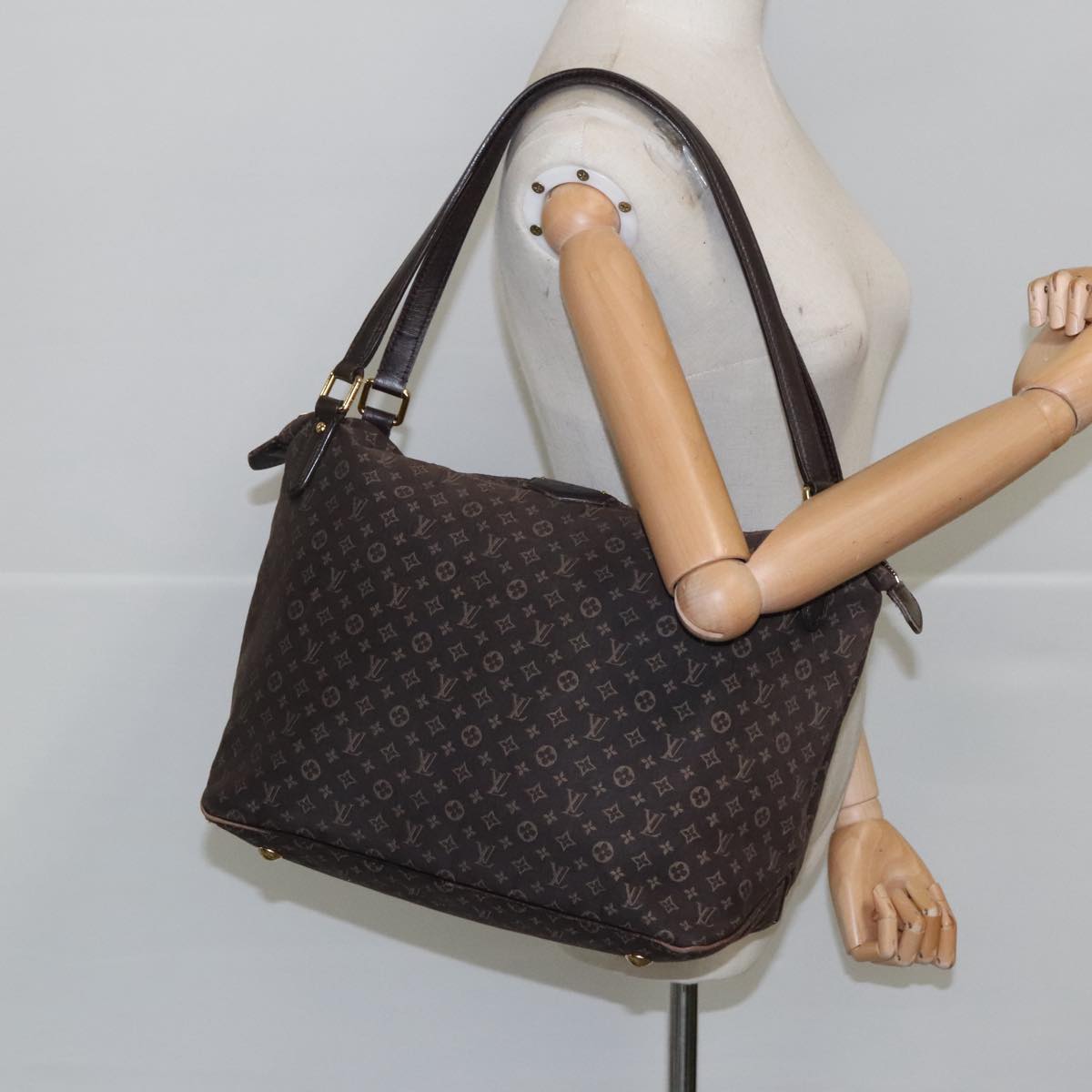 LOUIS VUITTON Monogram Idylle Ballad PM Tote Bag Dark Brown M40573 Auth 102303