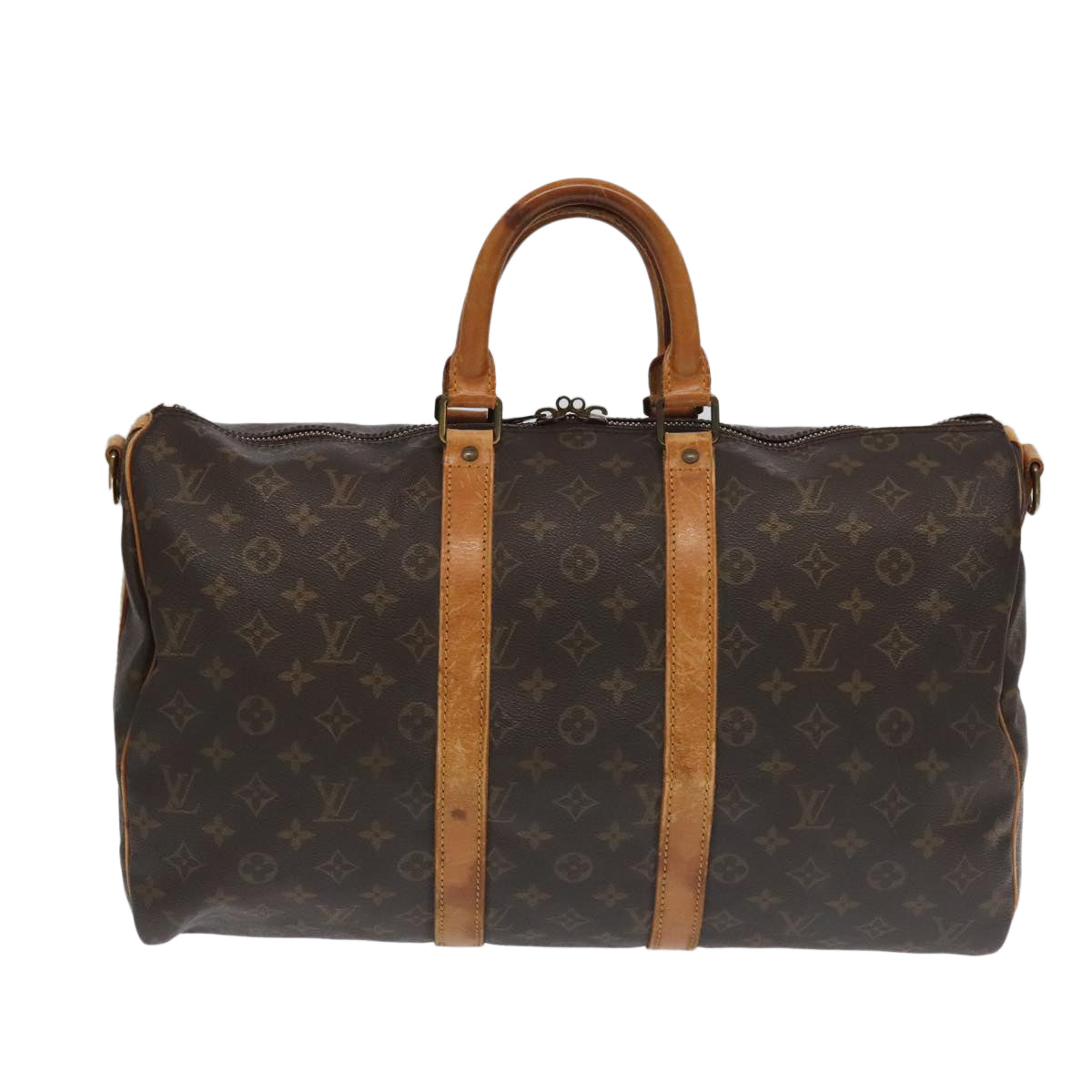 LOUIS VUITTON Monogram Keepall Bandouliere 45 Boston Bag M41418 LV Auth 102312