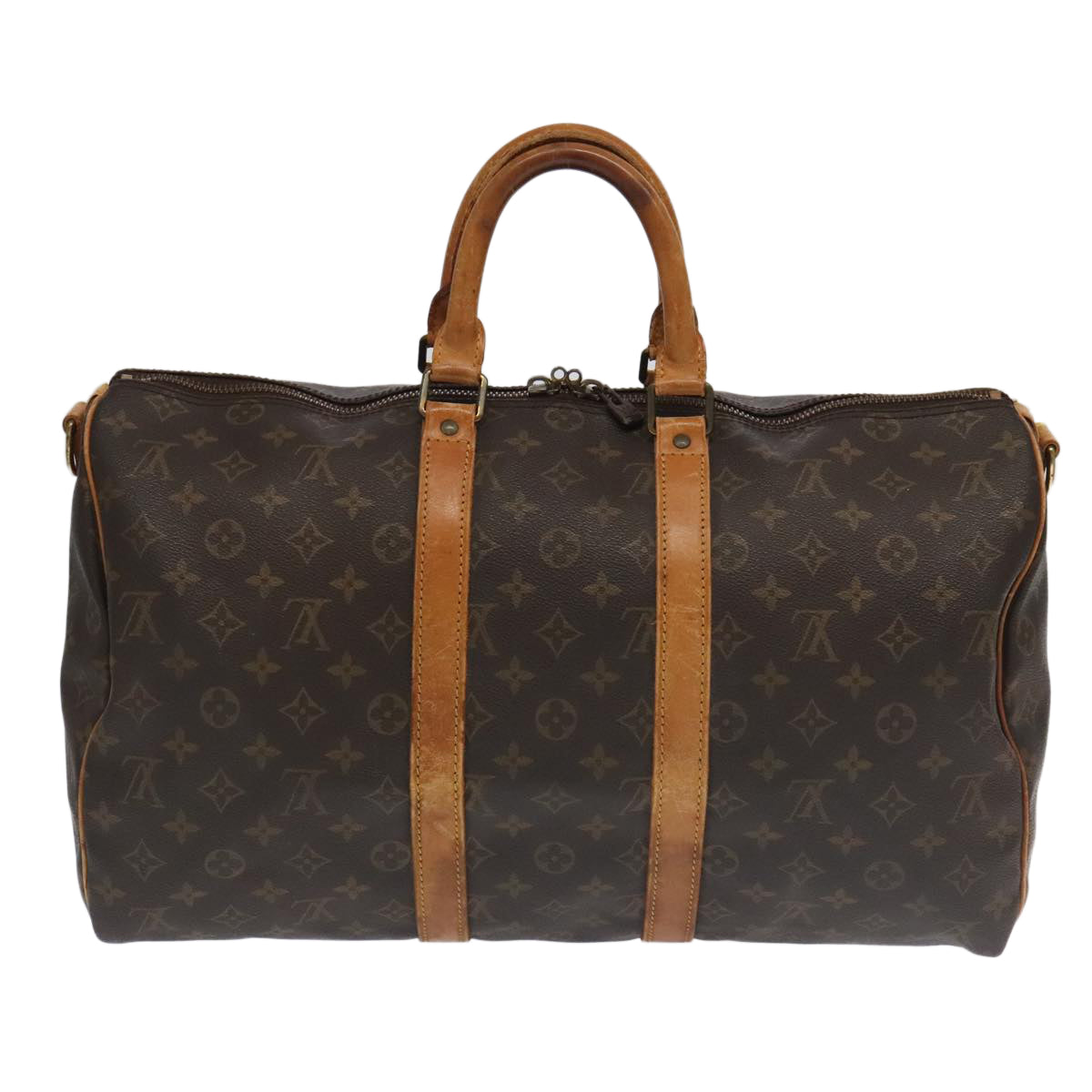 LOUIS VUITTON Monogram Keepall Bandouliere 45 Boston Bag M41418 LV Auth 102312 - 0