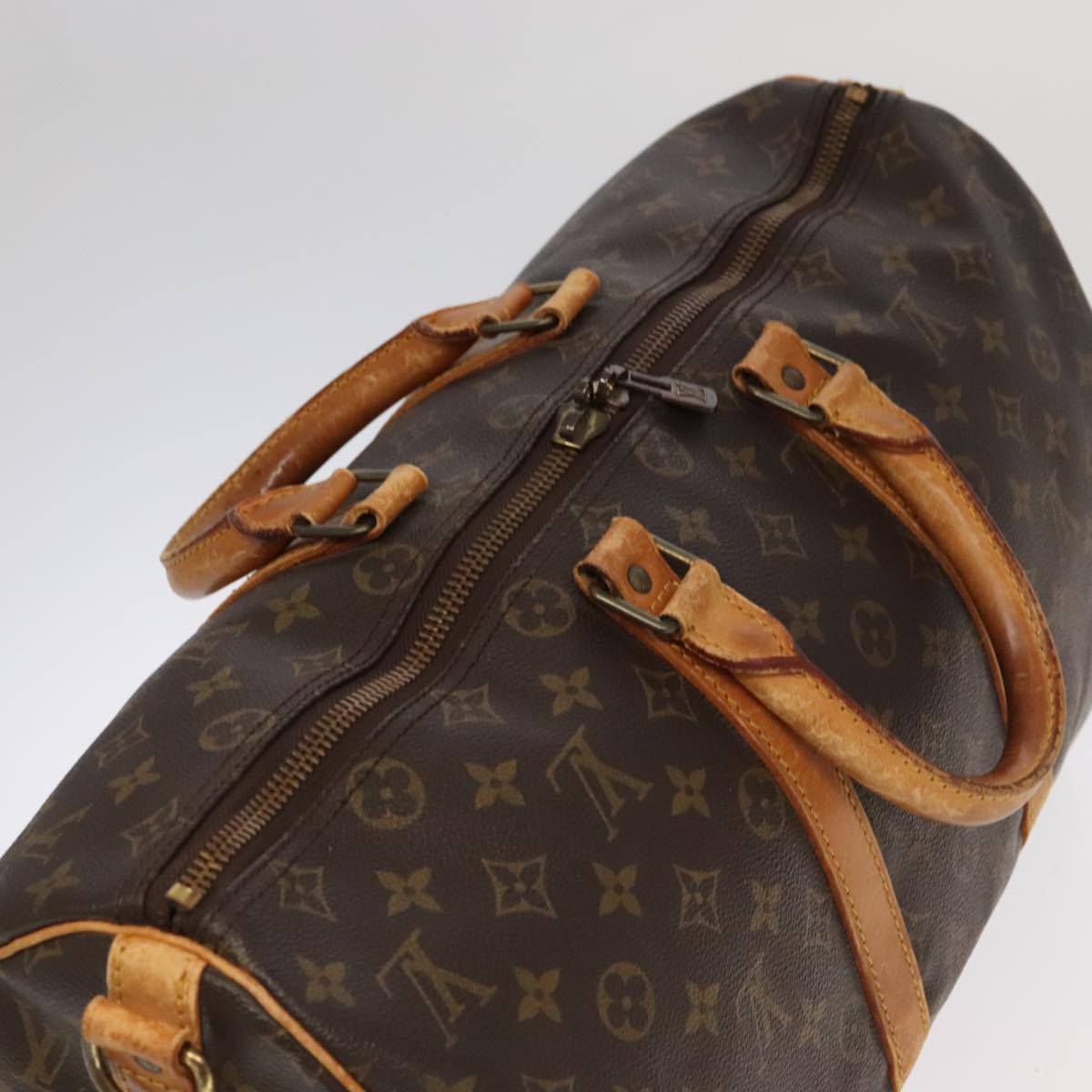 LOUIS VUITTON Monogram Keepall Bandouliere 45 Boston Bag M41418 LV Auth 102312