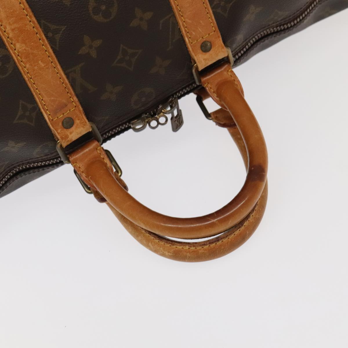 LOUIS VUITTON Monogram Keepall Bandouliere 45 Boston Bag M41418 LV Auth 102312