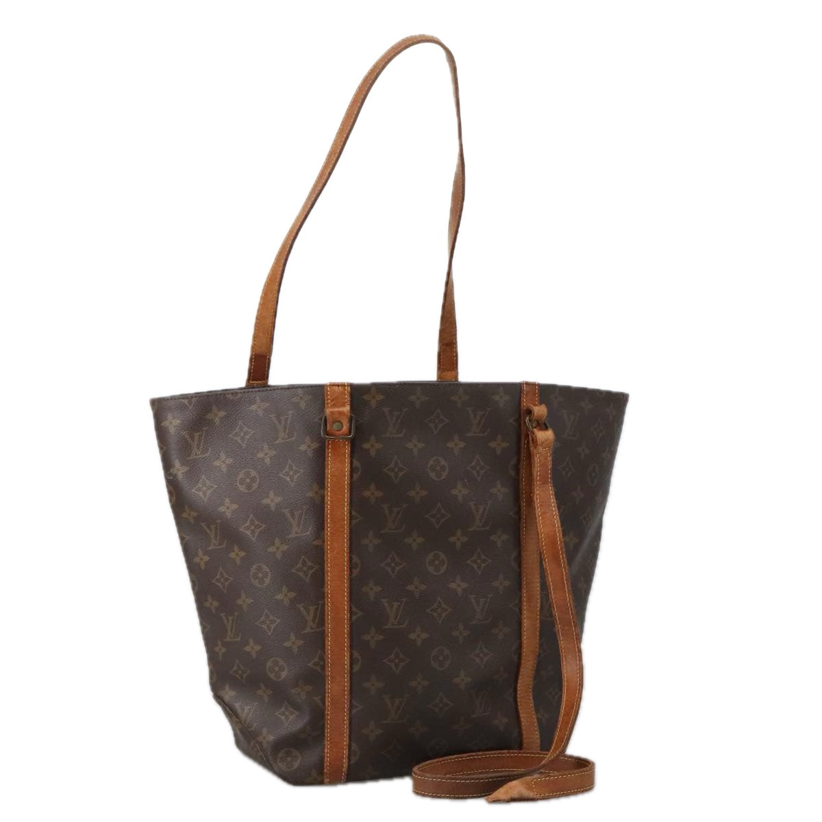 LOUIS VUITTON Monogram Sac Shopping Tote Bag M51108 LV Auth 102314