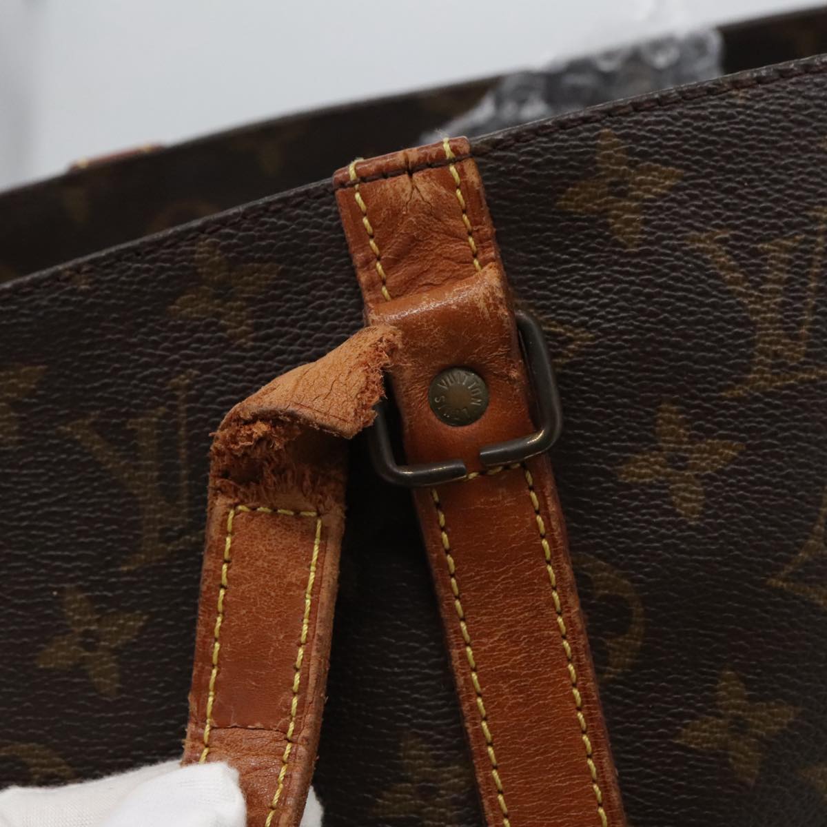 LOUIS VUITTON Monogram Sac Shopping Tote Bag M51108 LV Auth 102314