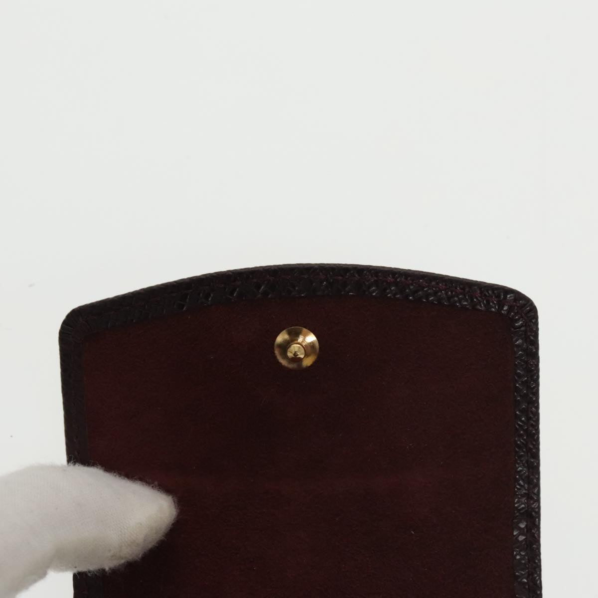 LOUIS VUITTON Taiga Cuffs Cuff Case Acajou LV Auth 102330