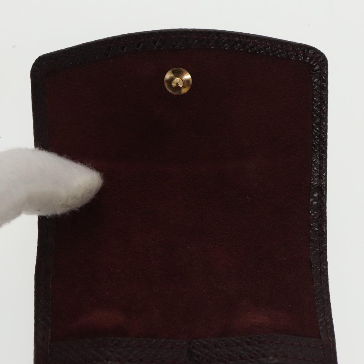 LOUIS VUITTON Taiga Cuffs Cuff Case Acajou LV Auth 102330