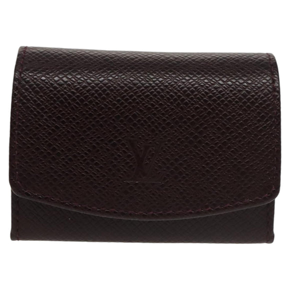 LOUIS VUITTON Taiga Cuffs Cuff Case Acajou LV Auth 102330