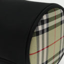 Burberrys Vanity Pouch Nylon Black Gold Auth 102332-14