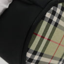 Burberrys Vanity Pouch Nylon Black Gold Auth 102332-16