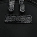 Burberrys Vanity Pouch Nylon Black Gold Auth 102332-10