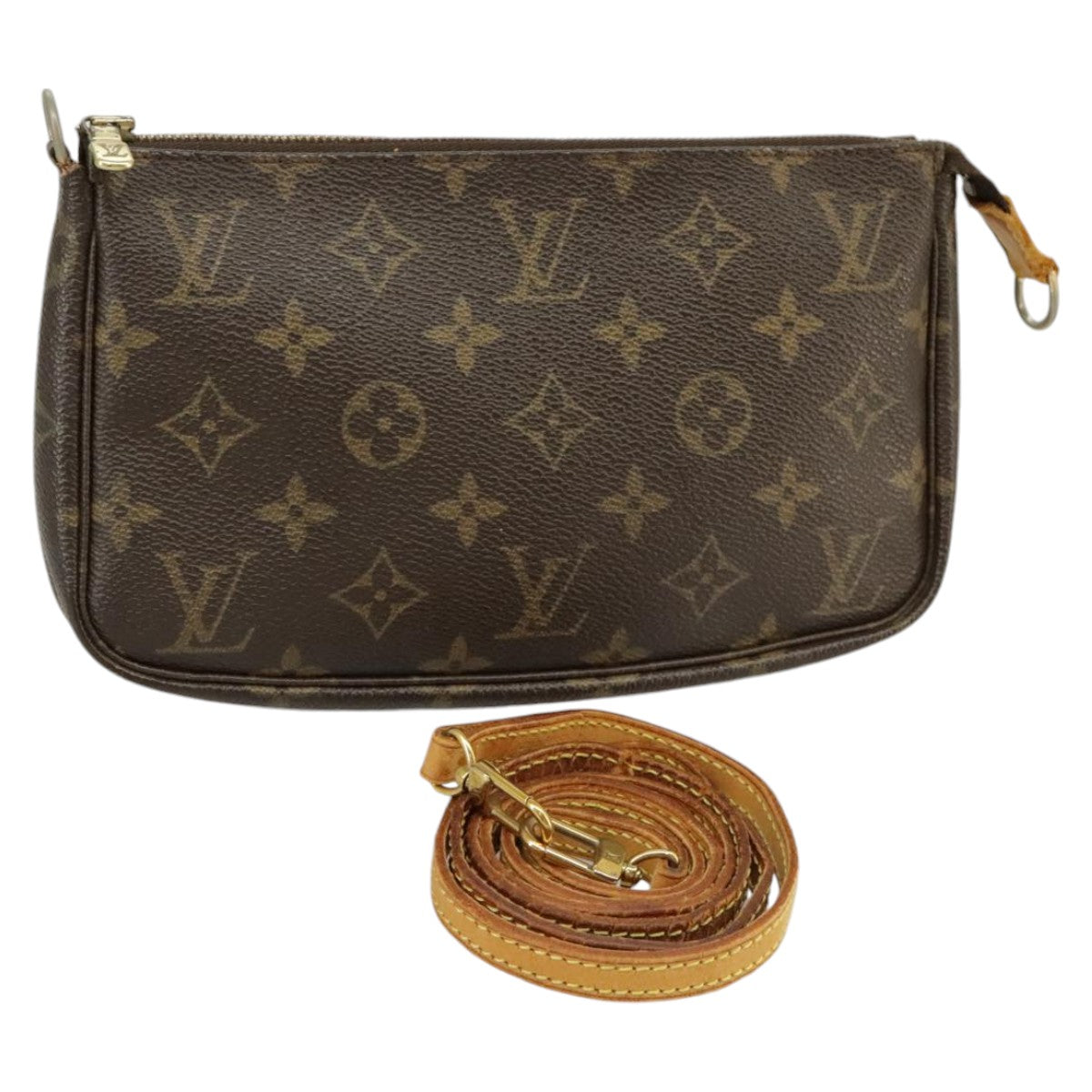 LOUIS VUITTON Monogram Pochette Accessoires Pouch M51980 LV Auth 102337