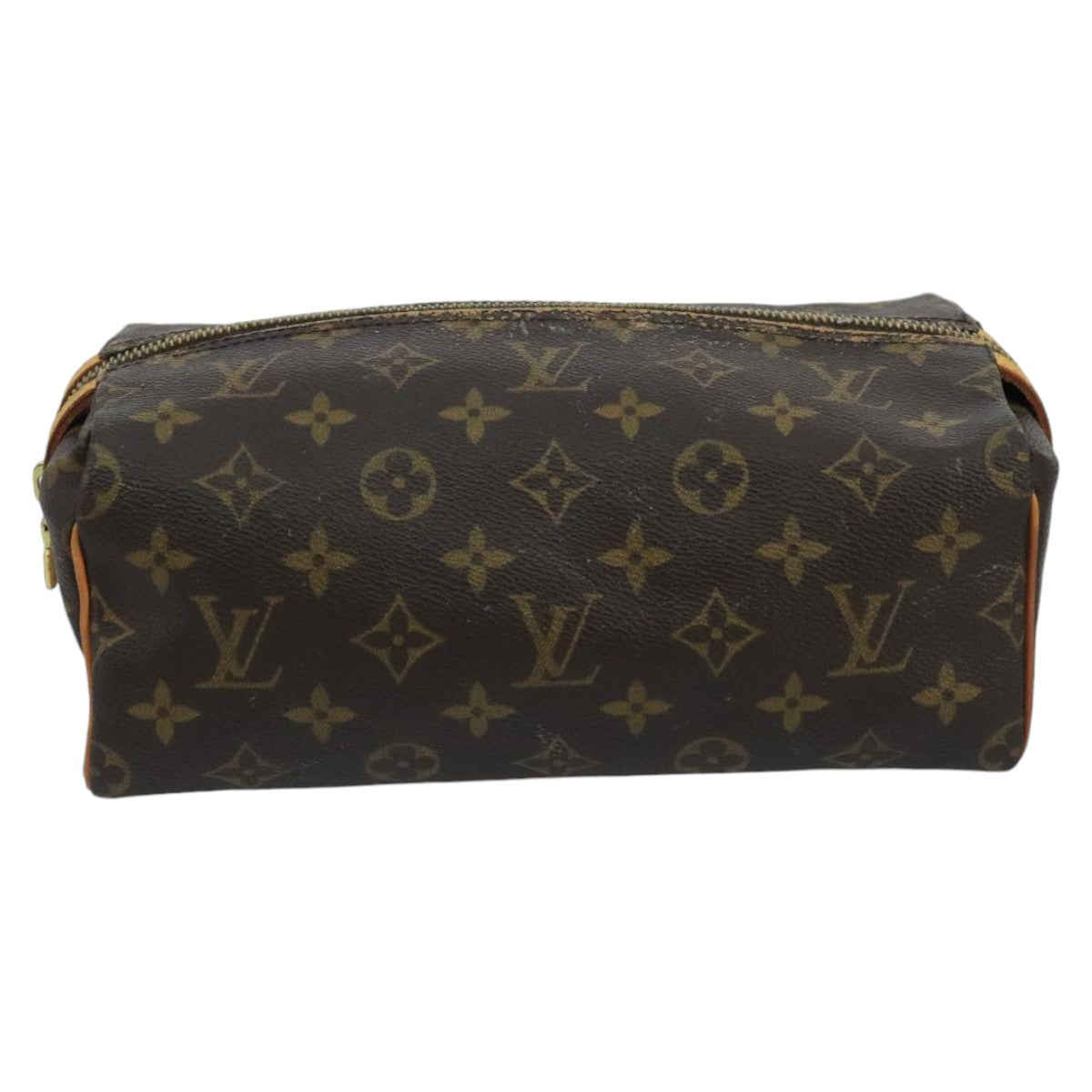 LOUIS VUITTON Monogram Trousse Patte Pression Cosmetic Pouch M47636 Auth 102339