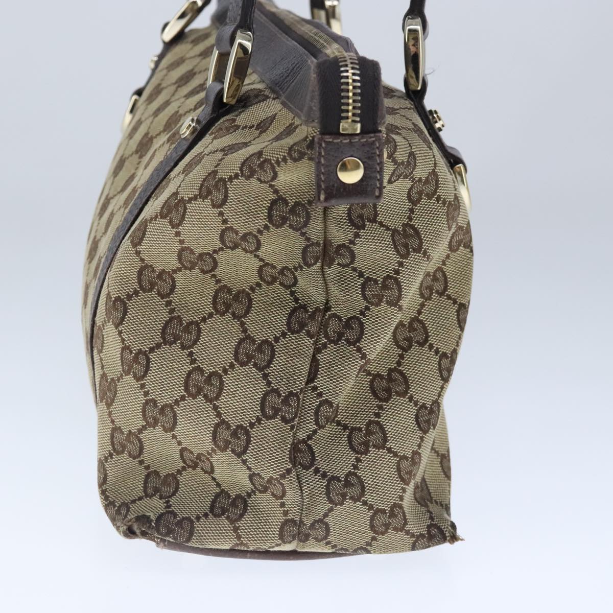 GUCCI GG Canvas Tote Bag Beige Auth 102346