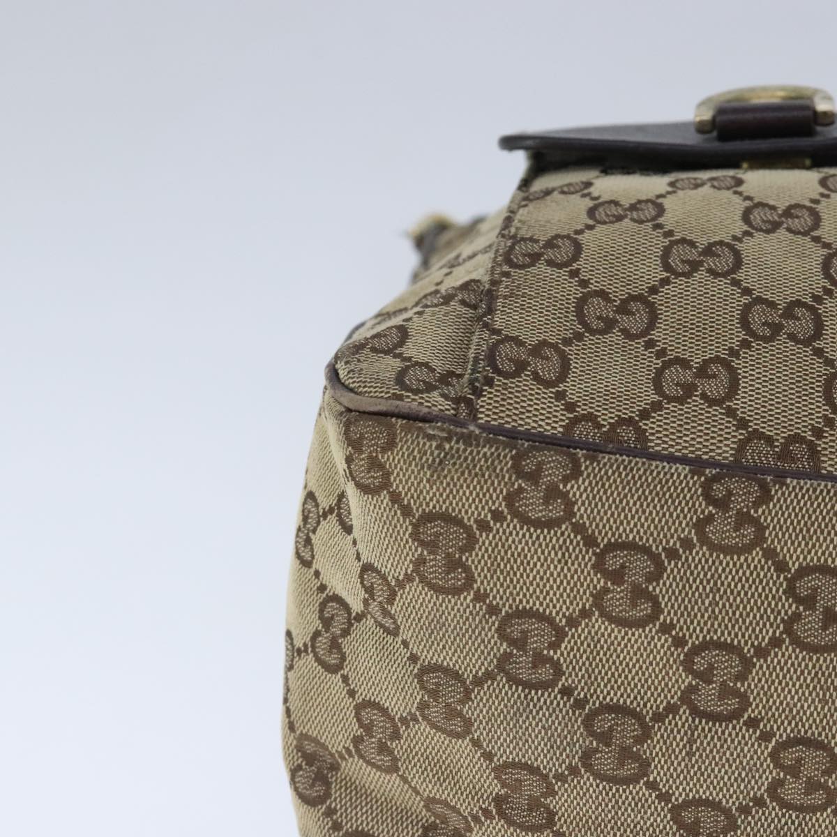 GUCCI GG Canvas Shoulder Bag Beige Auth 102348