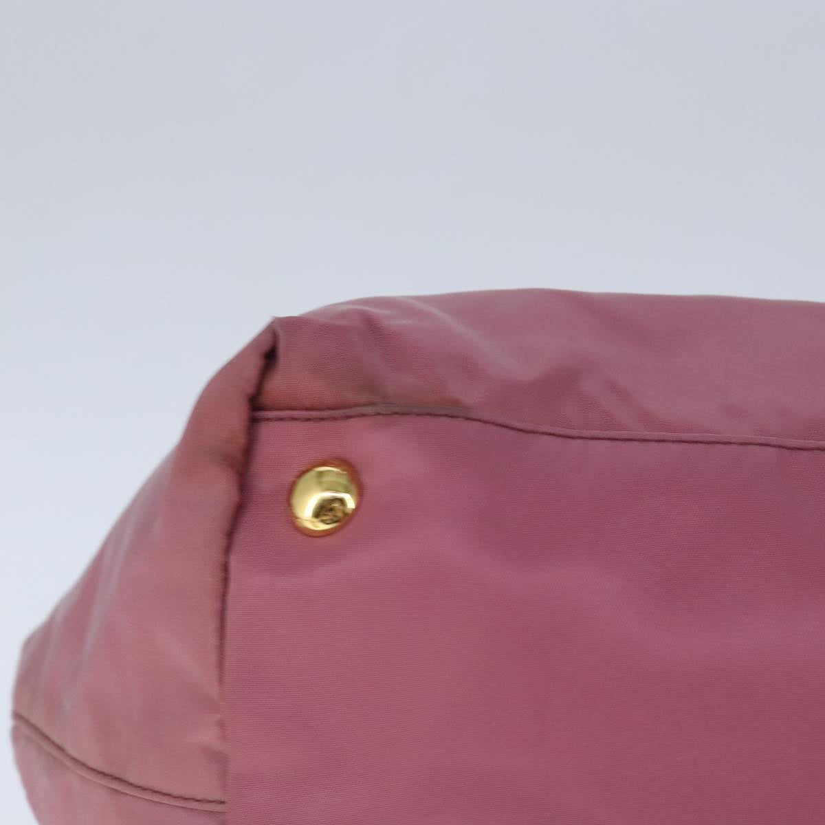 PRADA Hand Bag Nylon Pink Auth 102357