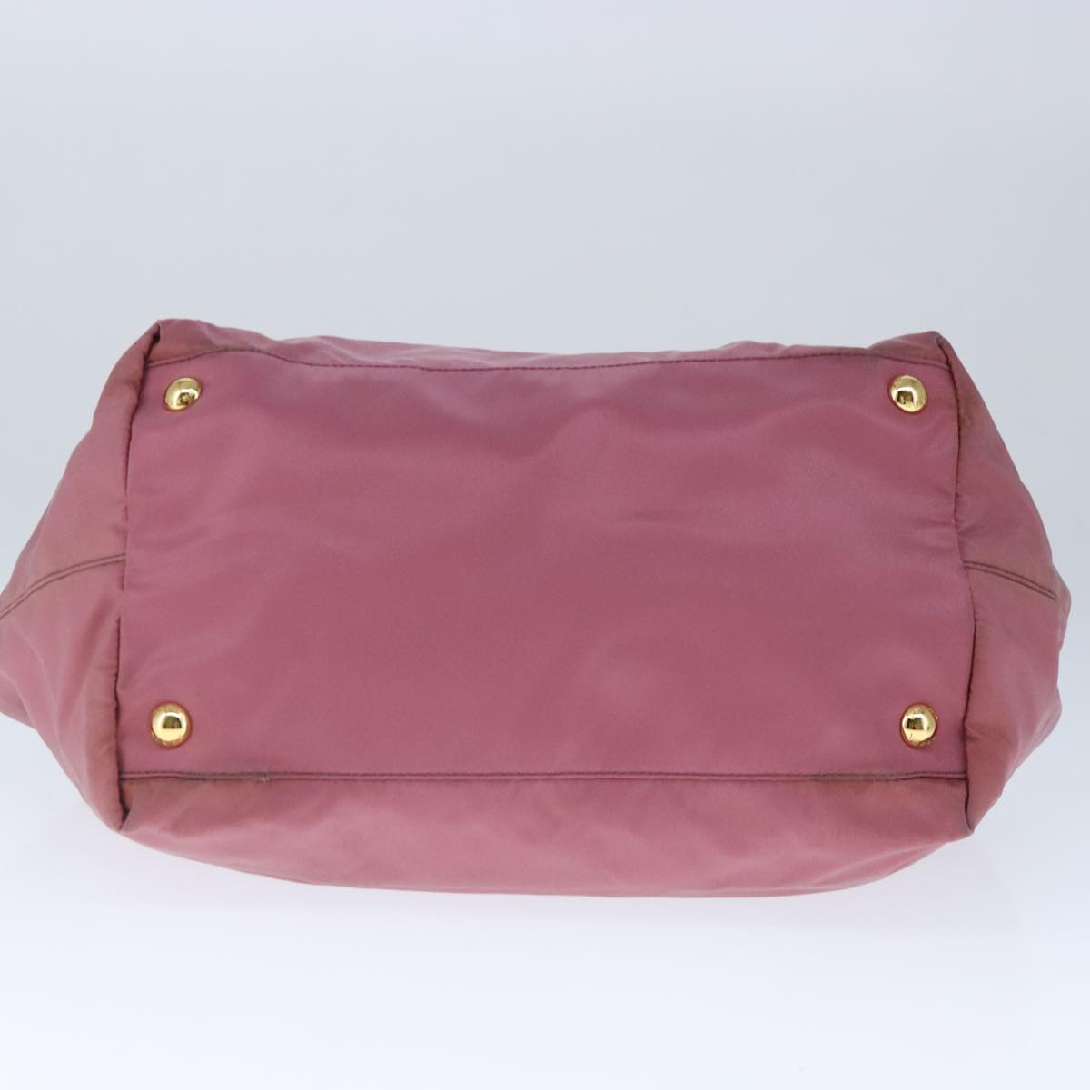 PRADA Hand Bag Nylon Pink Auth 102357