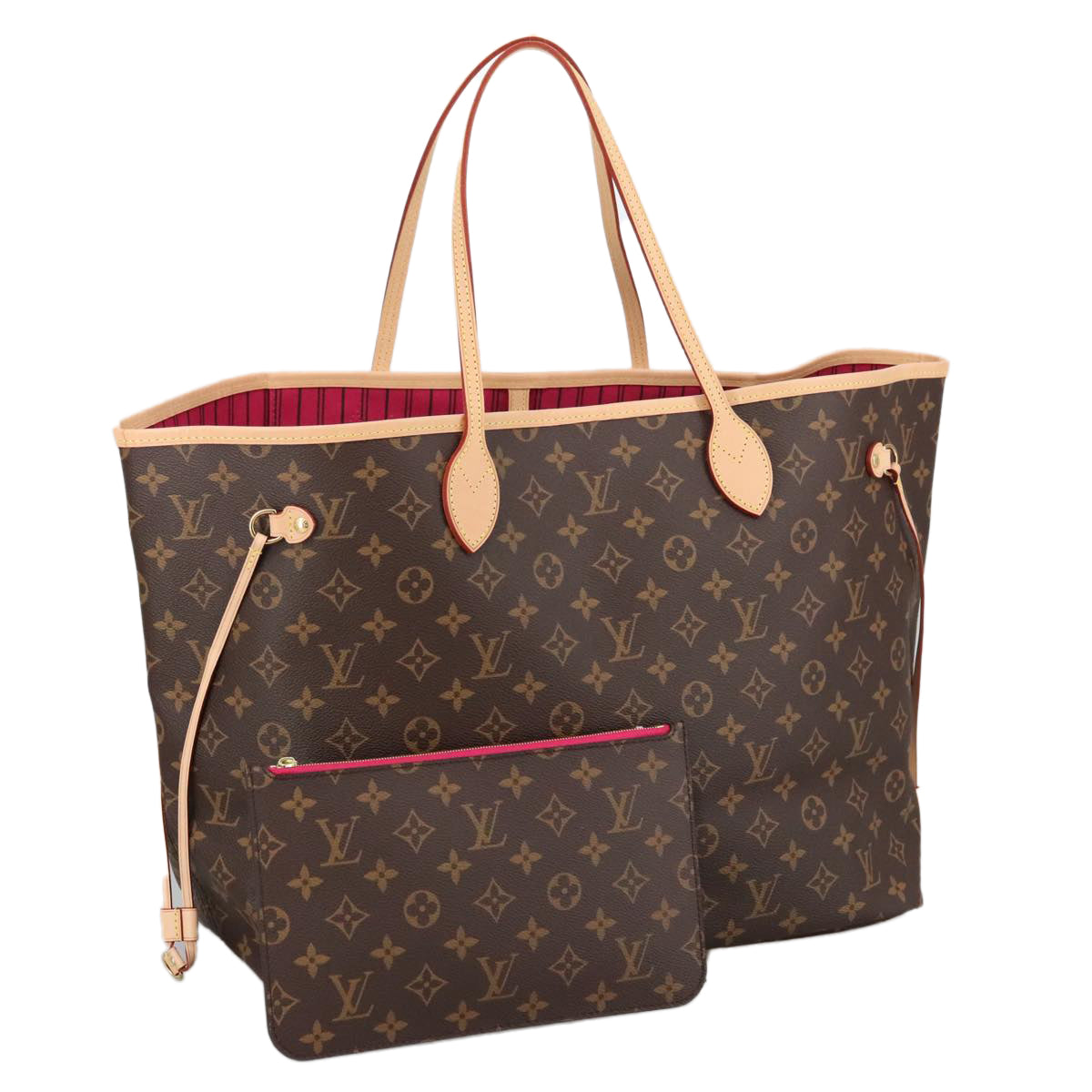 LOUIS VUITTON Monogram Neverfull GM Tote Bag M40157 LV Auth 102359A