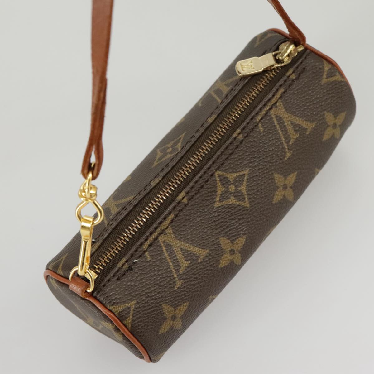 LOUIS VUITTON Monogram Papillon Pouch LV Auth 102362