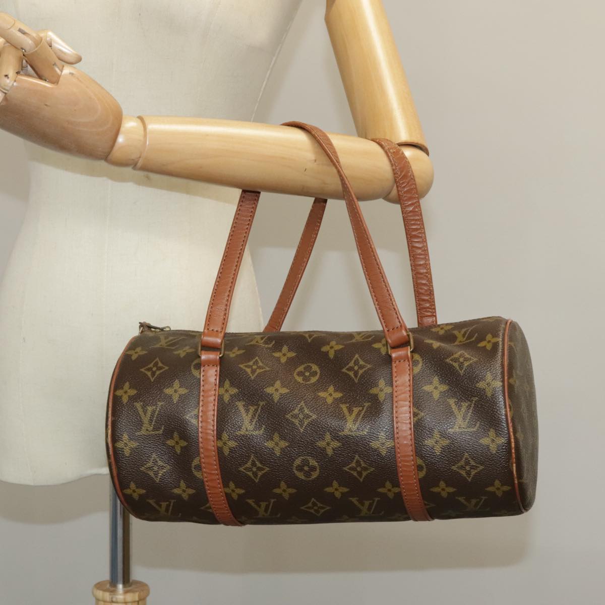 LOUIS VUITTON Monogram Papillon 30 Hand Bag M51385 LV Auth 102364