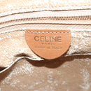 CELINE Macadam Canvas Shoulder Bag PVC Leather Brown Gold Auth 102371-16