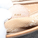 CELINE Macadam Canvas Shoulder Bag PVC Leather Brown Gold Auth 102371-21