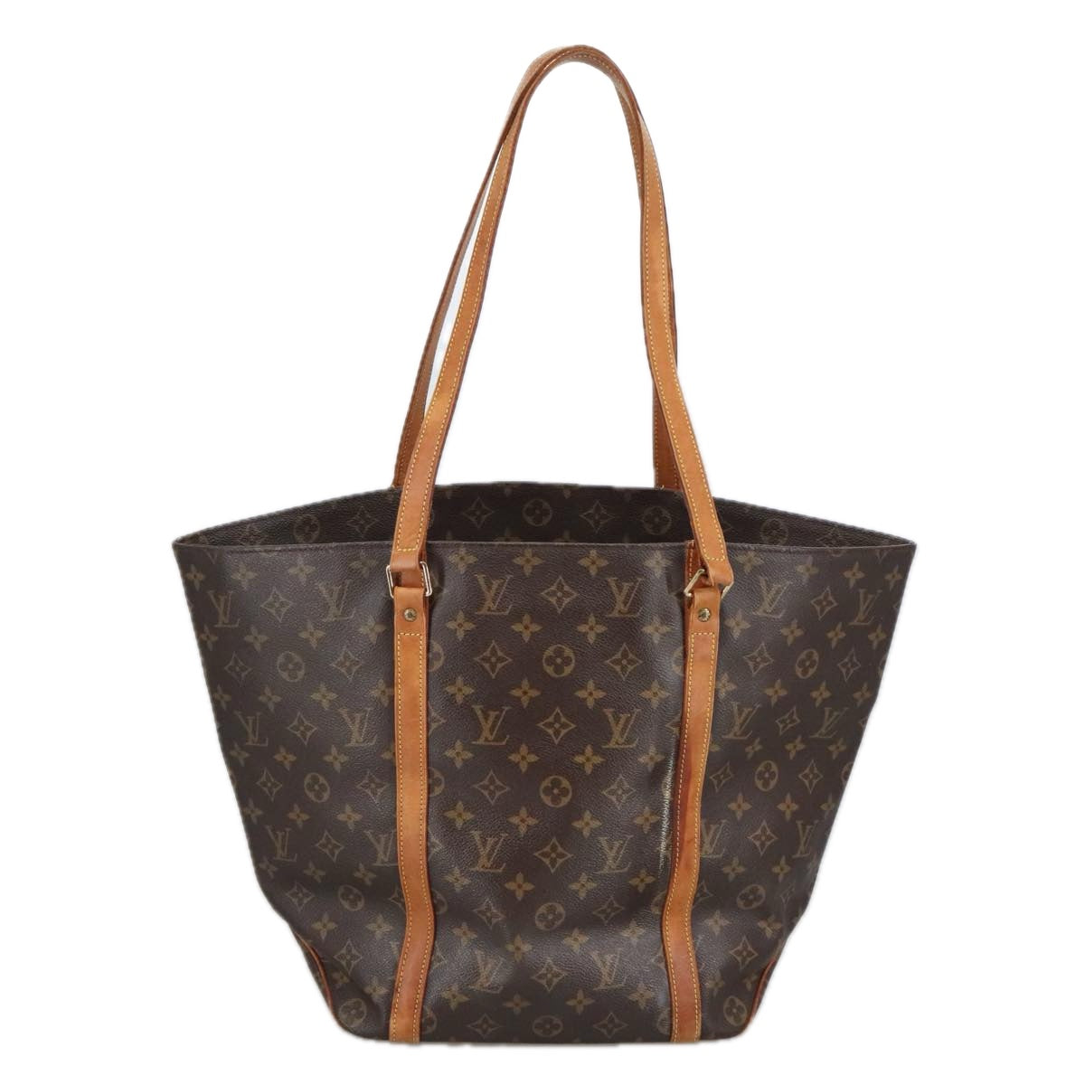 LOUIS VUITTON Monogram Sac Shopping Tote Bag M51108 LV Auth 102378