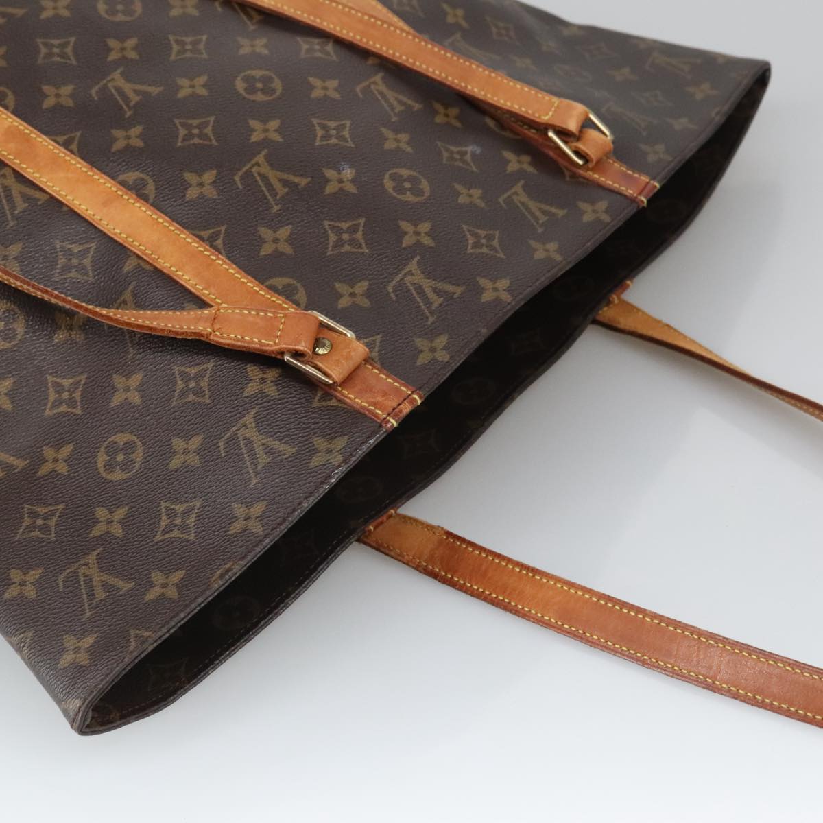 LOUIS VUITTON Monogram Sac Shopping Tote Bag M51108 LV Auth 102378